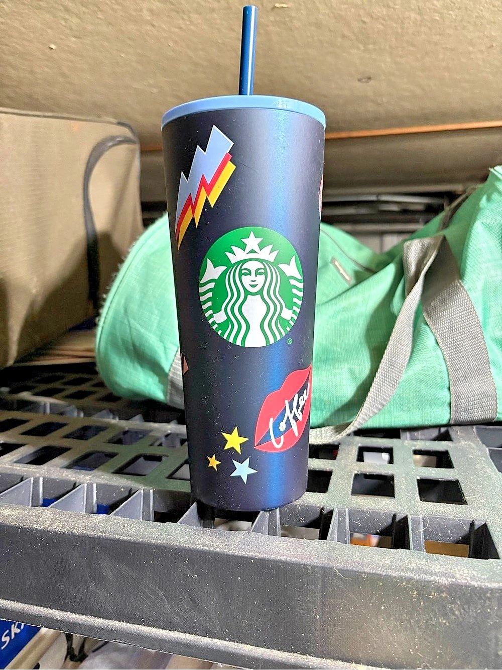 Starbucks Tumbler Black & Blue